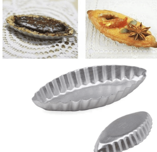 4PCS Sailing Boat Shape Tart Mould, Aluminum Cake Cookie Pudding Chocolate Bakeware Pan Baking Mold - Image 2